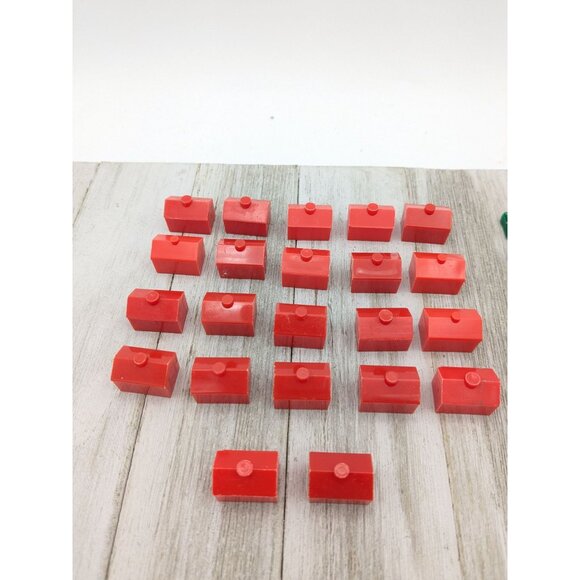 Vintage 1985 Monopoly Game Replacement Motels Houses Set #2 - Picture 4 of 4